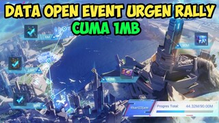 Data Open Event Urgen Rally Cuma 1Mb | Data Tambahan Ml Lite