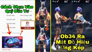 [Garena Free Fire]/Ob34 Sẽ Ra Mắt Nhiều Skin Hiệu Ứng Kép,Tự Thay Đổi Skin Khi Trang Bị Trên Người