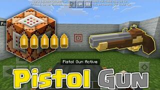 How to make a Pistol Gun 🔫 in Minecraft Command Block Trick!