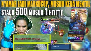 NYAMAR JADI MARKOCOP PAKAI BUILD INI MUSUH 1 HITT || MOBILELEGENDS 2022