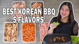 THE BEST KOREAN BBQ Samgyeopsal Feast | 5 Flavors Pork Belly | Jenny's Kitchen