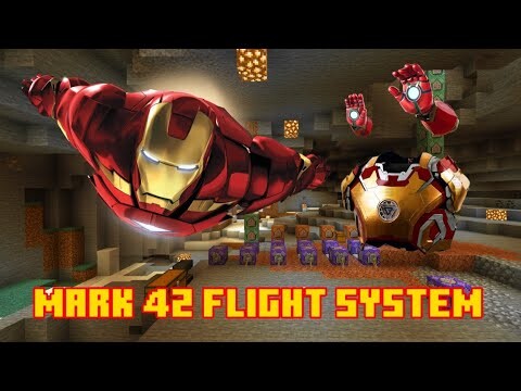 Day 3 of re-creating Iron Man's Mark 42 in Minecraft using Command Blocks (Flight System)