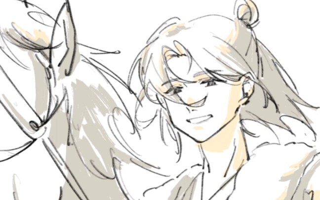 A Young Lad in a Light Coat and on a White Horse