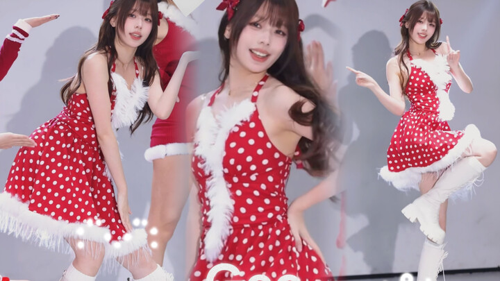 Christmas Retro Edition of “Gee” — I’m Obsessed with the Red Polka-Dot Look!