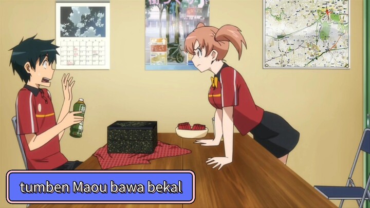 #KompetisiKreasiUnggahan7, Chi-chan kaget Maou dapet bekal dari tetangga barunya