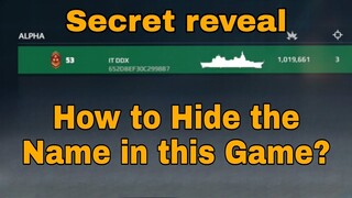 Modern Warships: How To HIDE your Name in this game? Tutorial
