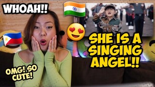 Esther Hnamte (5 yrs) ft 3 Assam Rifle Lunglei Mizoram: Jana Gana Mana Reaction | FILIPINO REACTS 🇮🇳