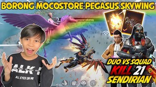 ADA KUDA PONY DI FREEFIRE! PEGASUS SKYWING & EMOTE KEREN AUTO BORONG COY! SOLO VS SQUAD GA ADA OBAT!