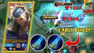 NEW BUILD FREDRINN IN EARLY GAME!! FREDRINN BEST BUILD 2022 | MOBILE LEGENDS