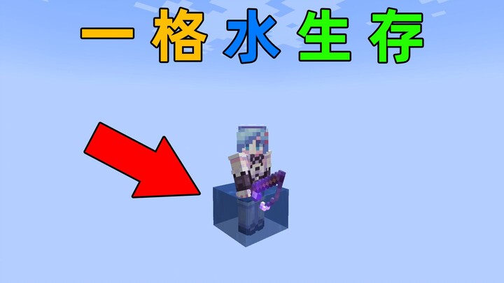 The Craziest Map in Minecraft History? Just One Water Block and a Fishing Rod! How Do You Survive? M