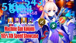 Kokomi Machine Gun 165% Atk Speed 2.5 Floor 12 - Open World & Event Showcase