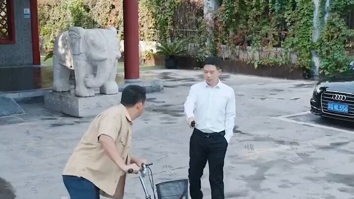 Getting judged for biking to a class reunion? Little do they know, he’s the real high-roller!