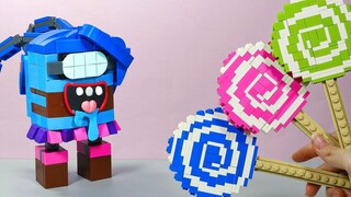 ARCANE ในหมู่พวกเรา Lego ทำ Lollipop สำหรับ Jinx & Vi IRL 🍭 แอนิเมชั่น Stop Motion Cooking ASMR