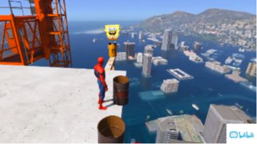 GTA 5 Water Ragdolls Spiderman vs Spongebob vs Mario Jumps_Fails (Euphoria Physi