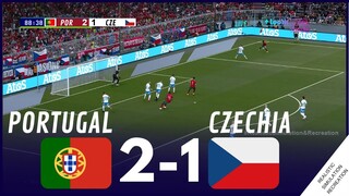 EURO 2024: Portugal 🇵🇹 2-1 🇨🇿 Czech Republic Match Highligths Videogame Simulation & Recreation