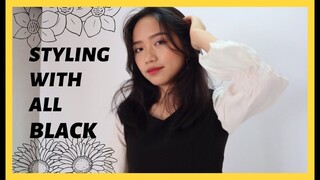 STYLING | EPISODE 2 | 6 CÁCH PHỐI ĐỒ VỚI MÀU ĐEN ✨ | BY BLING