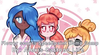 🌸 Flower scouts camp camp speedpaint 🌸 | ibisPaint X