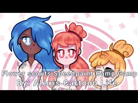 🌸 Flower scouts camp camp speedpaint 🌸 | ibisPaint X