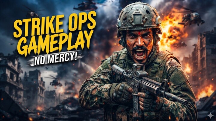 STRIKE OPS 🔥 Intense Action Gameplay | Epic Gunfight & Crazy Kills! 😱🎮 #upgradedsachinx