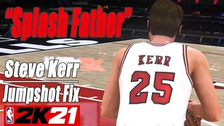 Steve Kerr Jumpshot Fix NBA2K21 with Side-by-Side Comparison