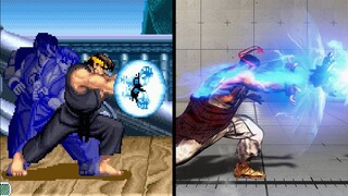 Evolution of Ryu's Shinku Hadoken 1994-2022