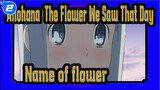 Anohana: The Flower We Saw That Day
Name of flower_2