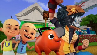 Boboiboy Upin Ipin Pelihara Pochita Dan Menjadi ChainsawMan!!