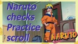 Naruto checks Practice scroll