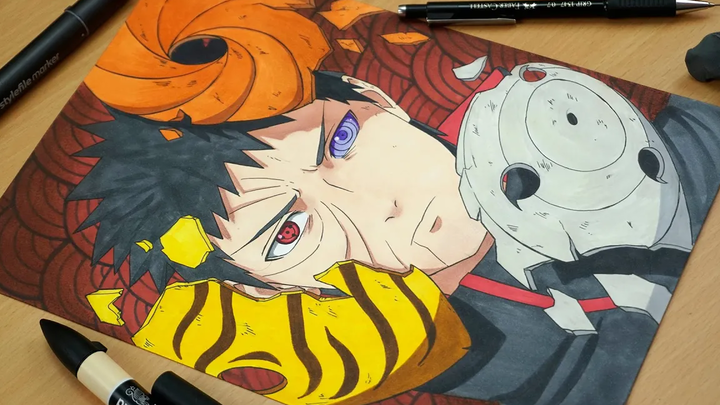 Obito Uchiha [NARUTO] - Anime Drawing