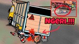 Ngeri!!!..tabrak mobil truk dari belakang | Mobil truk oleng kecelakaan | Kartun lucu