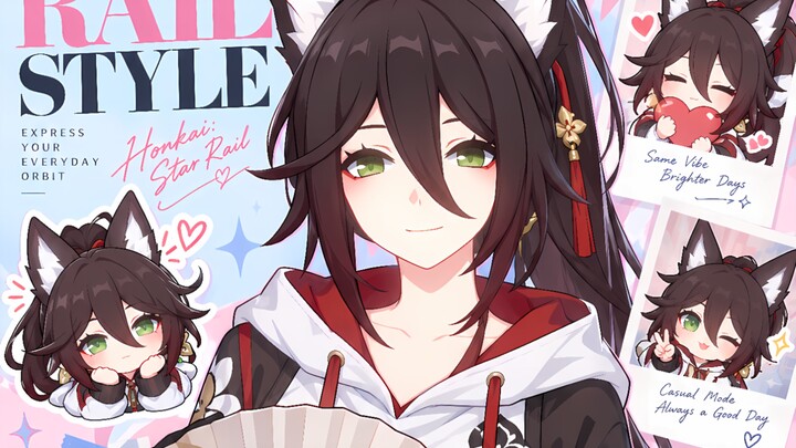 When you want to see the characters from Honkai: Star Rail with high ponytails.