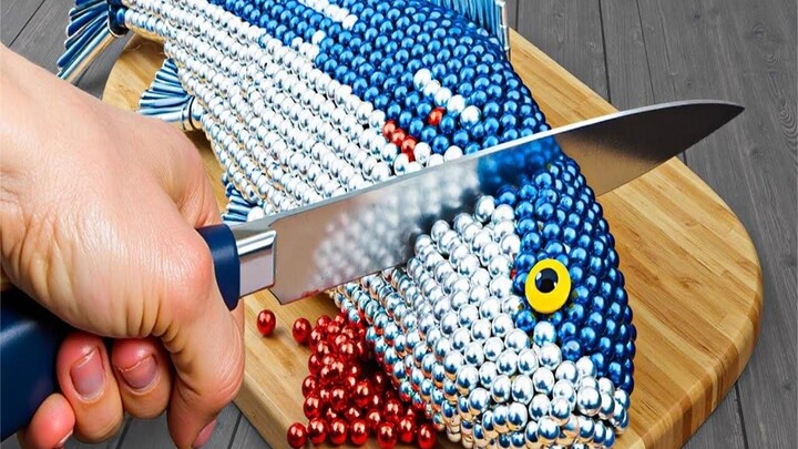Fun stop-motion animation: immersive sushi eating, delicious taste!