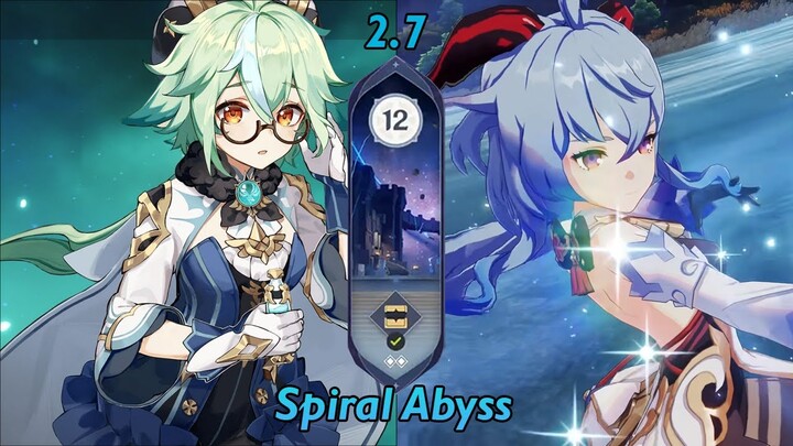 Sucrose Taser & Ganyu Melt | Spiral Abyss 2.7 | Full Stars - Genshin Impact