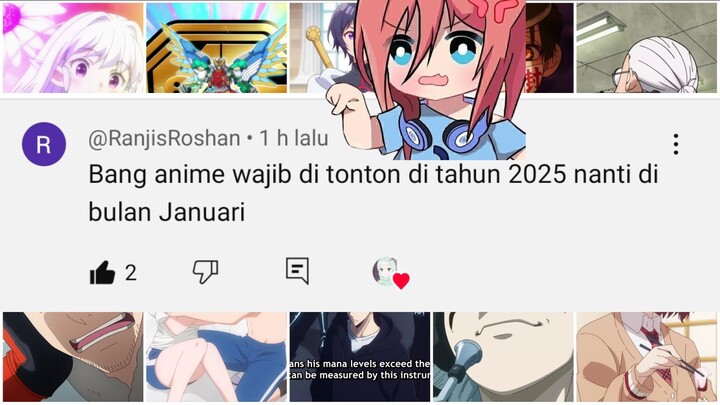 10 rekomendasi anime bulan Januari nanti