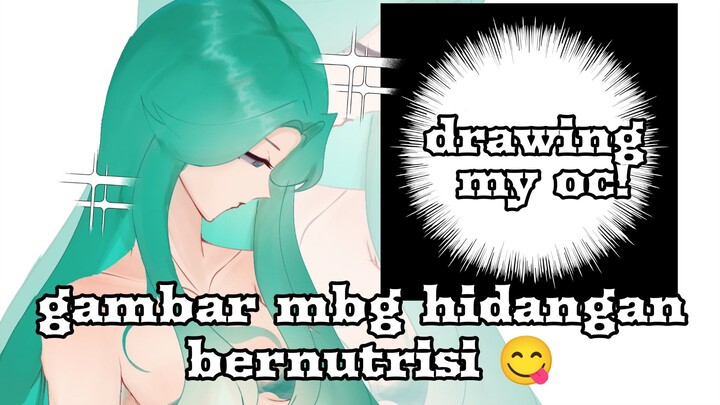 MENGGAMBAR NEW OC?? || GBS (Gambar Bareng Seiyu) AHOIIII CANTIK NYAAAA 🦖🦖