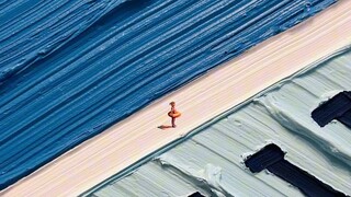 He paints without any regrets about the paint.