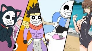 【ask】Platinum sans? Giant sans! Swimsuit Fu? The story of old white and the rat? !