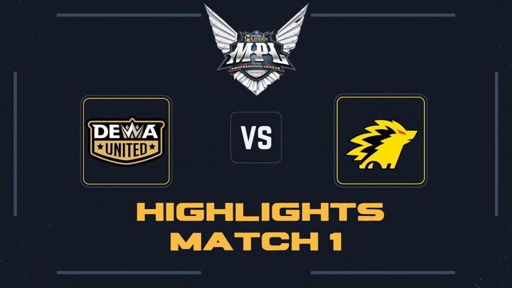 Highlights ONIC VS DEWA UNITED Match 1