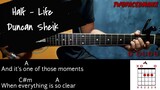 Half-Life - Duncan Sheik (Guitar Cover With Lyrics & Chords)