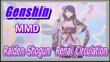 [Genshin, MMD] Raiden Shogun/Renai Circulation