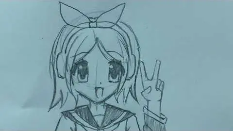 How to draw: Rin Kagamine | anime girl | anime drawing tutorial - Bstation
