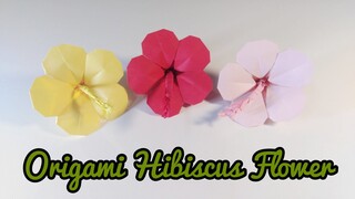 Origami Hibiscus flower easy