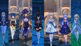 Genshin Impact has been waiting for a long time, all characters are elegantly walking on the catwalk