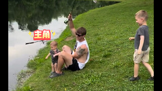 🎣钓鱼界新晋选手，小小选手👶