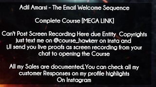 Adil Amarsi  course - The Email Welcome Sequence download