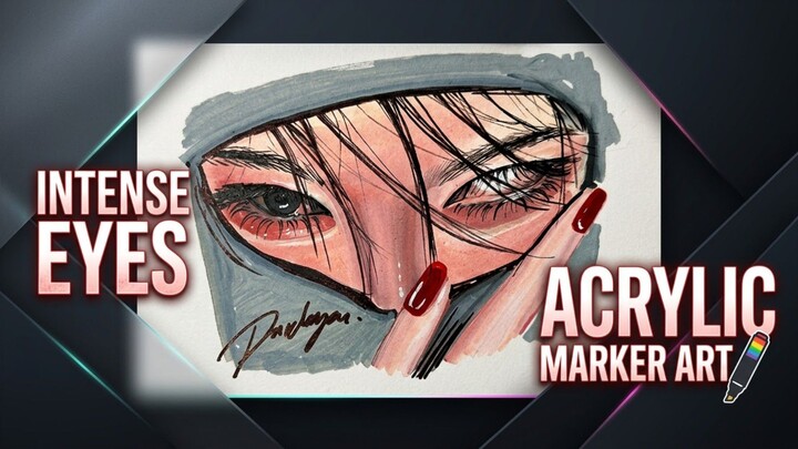 Cara mewarnai pakai acrylic marker