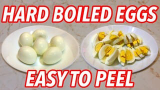 Hard boiled eggs easy to peel