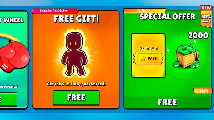 *NEW* AWESOME UPDATE GIFTS!! - Stumble Guys Concept