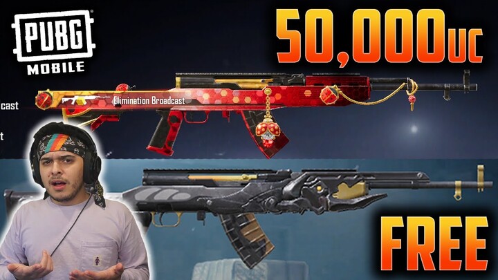 FREE Gun Lab Skin VS $50,000 UC Gun Lab Skin!! - New Ladybug SKS Lucky Spin