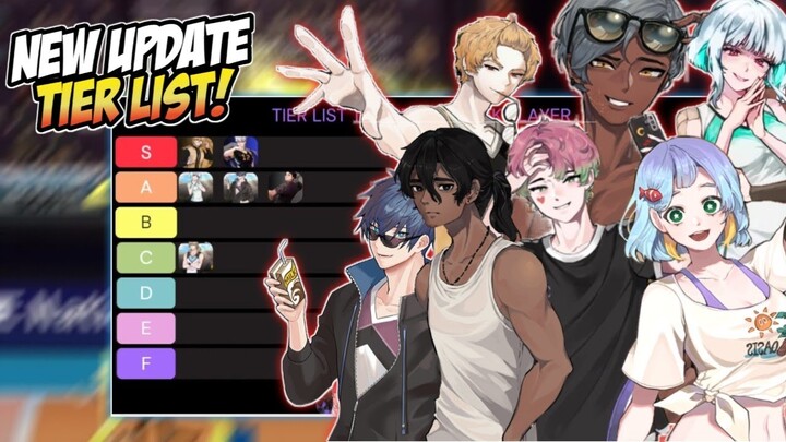 NEW! TIER LIST ALL S RANK PLAYER THE SPIKE VOLLEYBALL STORY LATEST UPDATE